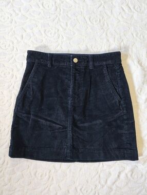 Everlane Navy Corduroy Mini Skirt 4